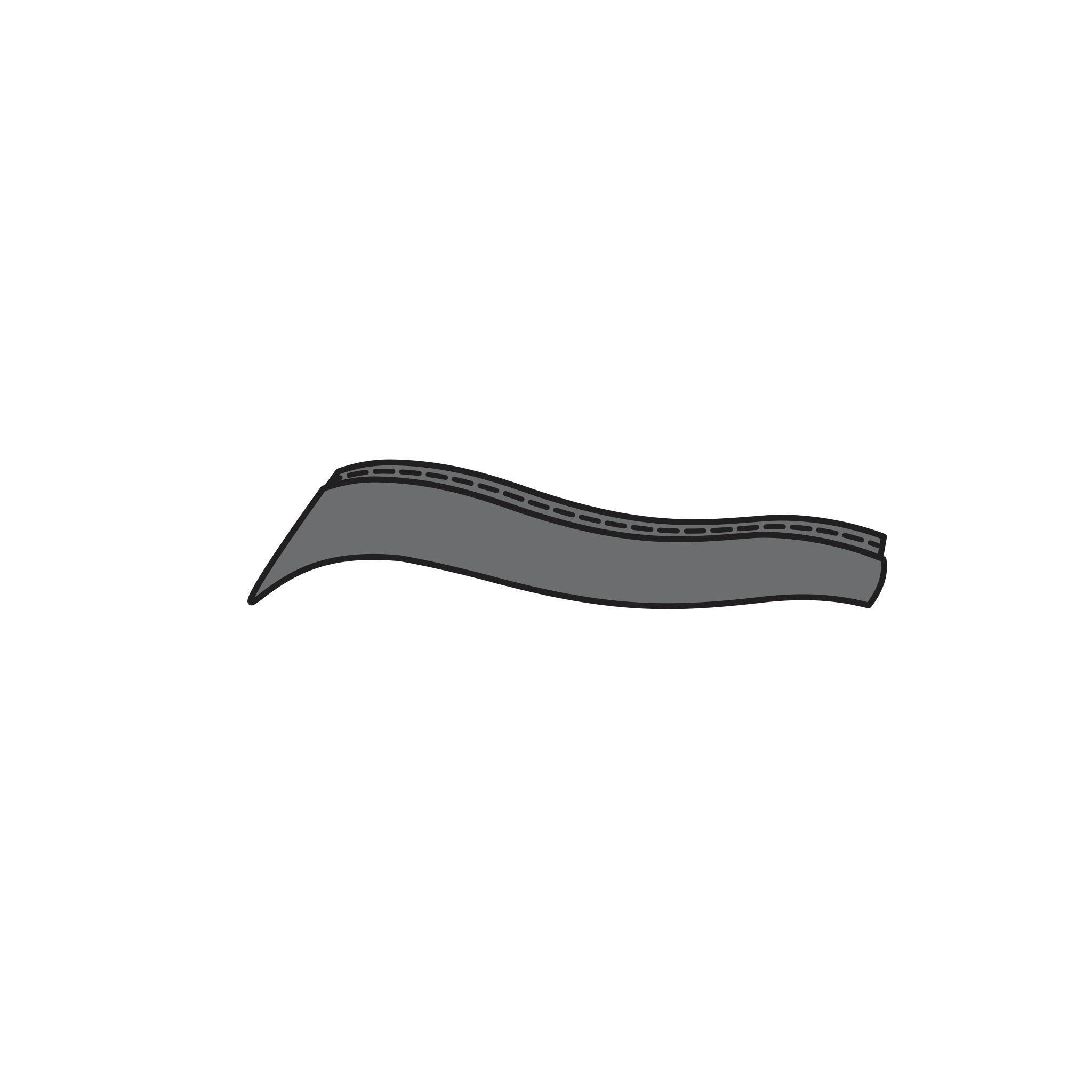 6/35br Elite Blade handle grip brown leather - Product - Main View
