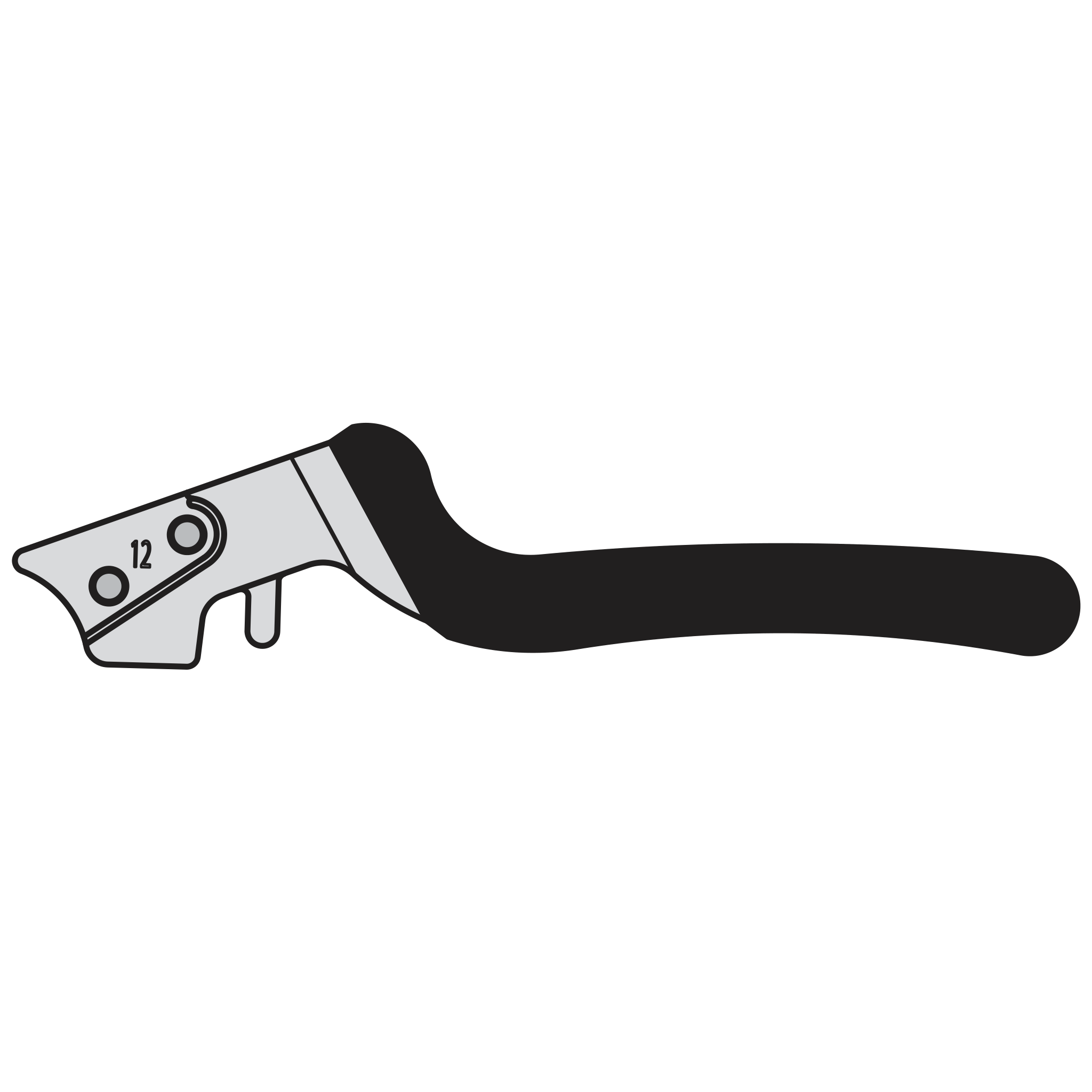 12/2 Complete handle assembly without counter blade - Product - Main View
