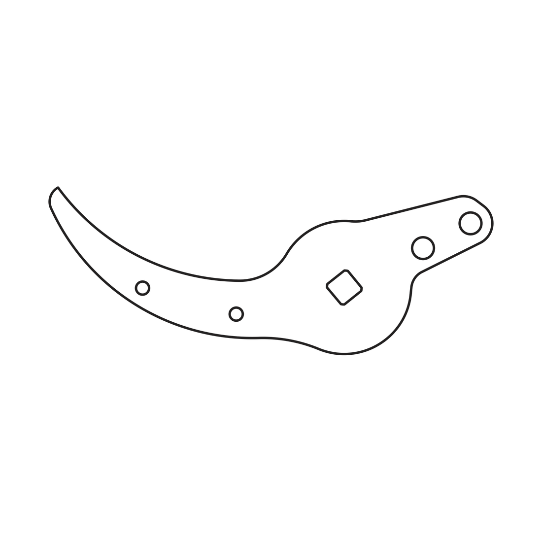 100/4 Counter blade with screw - Product - Main View