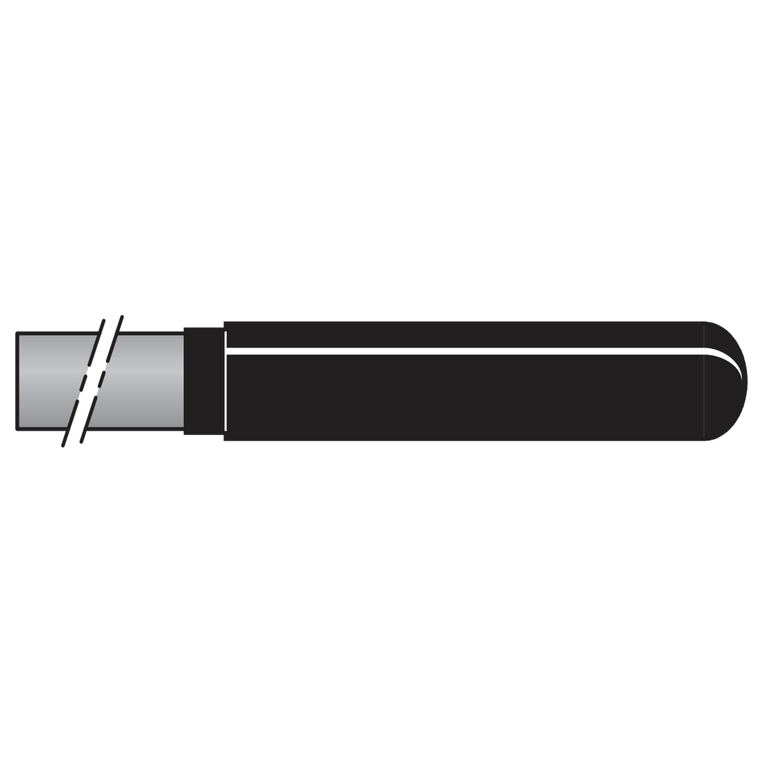 200C/32 Carbon fibre handles length 32 cm (12.6 in.) - Product - Main View