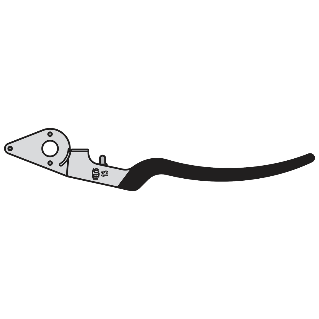 13/1 Complete handle assembly without blade - Product - Main View