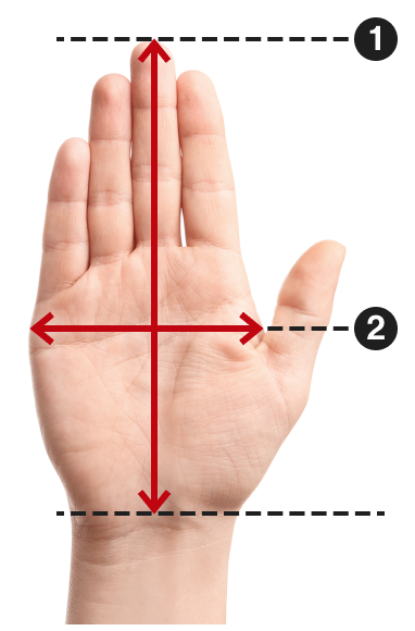 Guide des tailles de gants