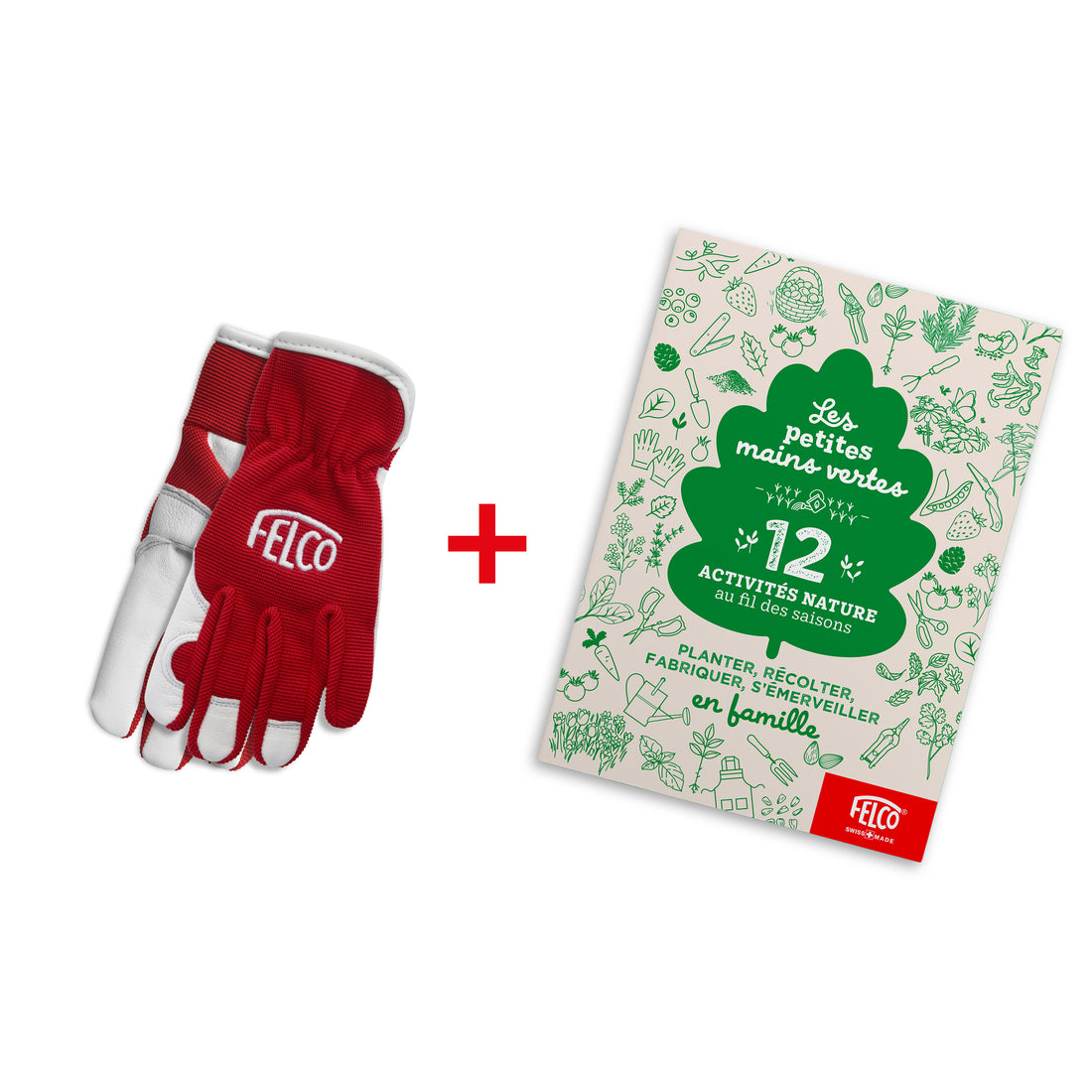 FELCO KIDS Pack : gants + livre "Les petites mains vertes" (version française)