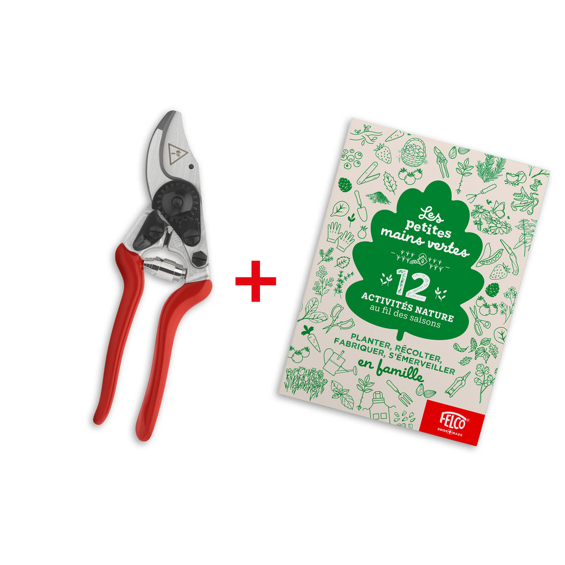FELCO KIDS Pack : pruning shears F14 KIDS + book "Little green fingers" (German version)